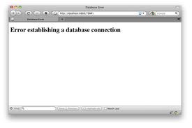 Error Connecting to Database